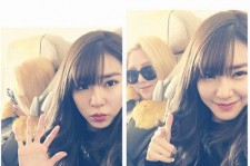 少女時代ティファニー、機内でヒョヨンとツーショット「2015年最初の旅行」