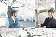 ソ・ガンジュン、日本の桜の下で・・・ドラマ『華政』ビハインドカット公開！