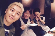 BIGBANG V.I、G-DRAGON＆D-LITEと仲良しショット！「3人ですきやき食べてる」