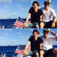 BIGBANG V.I＆D-LITEと船の上で最高の笑顔！「僕たちはアメリカ」