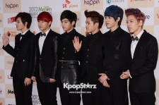 INFINITE Sleek Suits for '2012 Top 10 Artists' at Melon Music Awards
